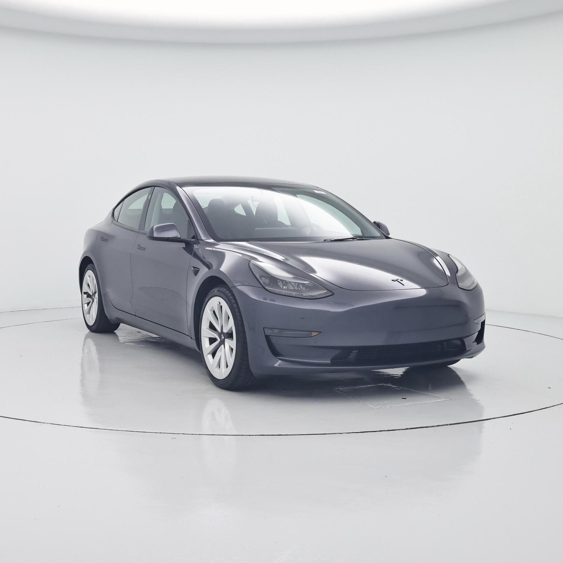 Gray 2023 Tesla Model 3 Sedan Rear-Wheel Drive Automatic