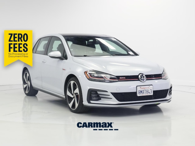 White 2019 Volkswagen Golf GTI Hatchback Front-Wheel Drive Manual