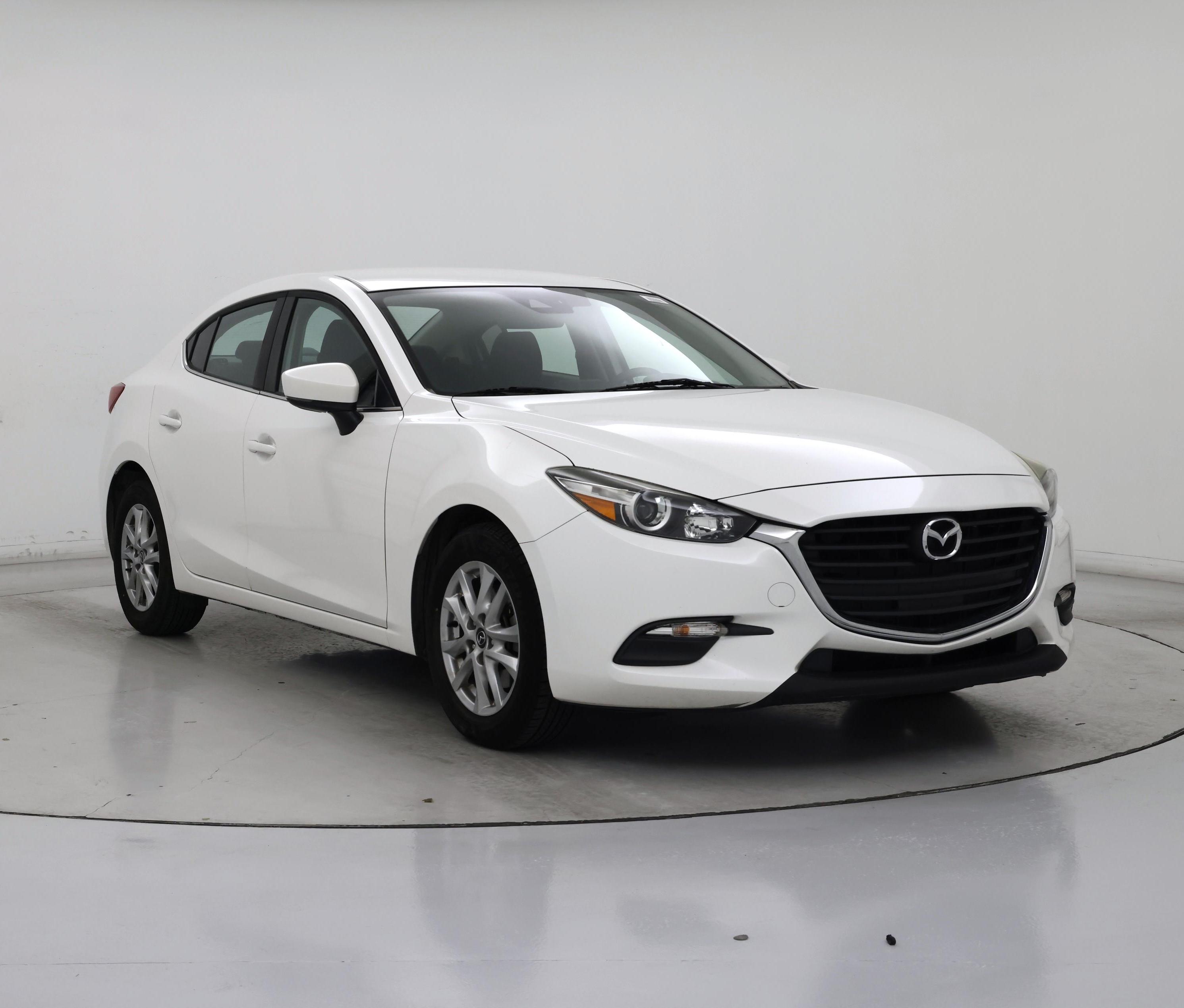 White 2018 Mazda MAZDA3 Sedan Front-Wheel Drive Automatic