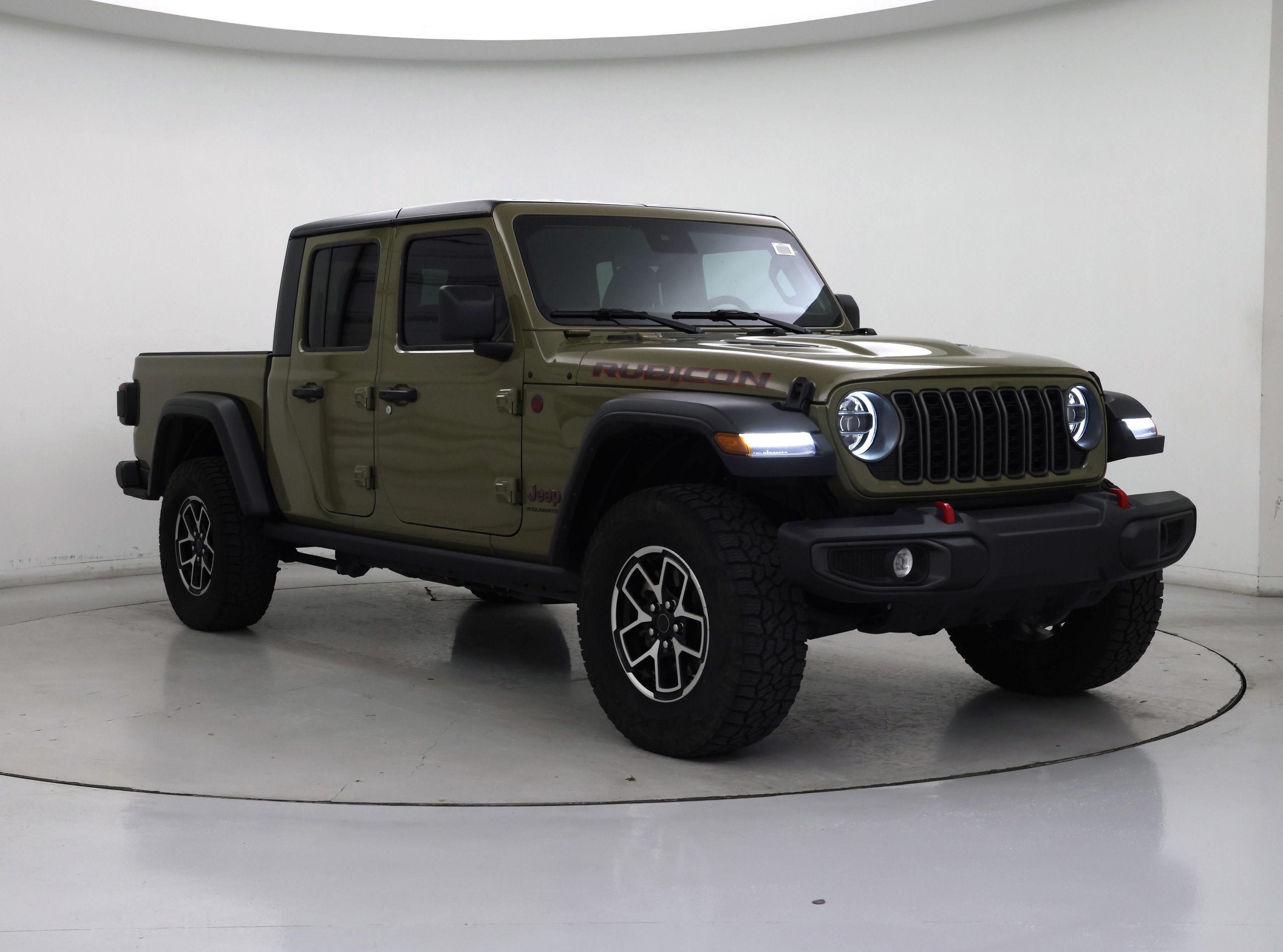 Green 2025 Jeep Gladiator Pickup Truck Four-Wheel Drive Automatic