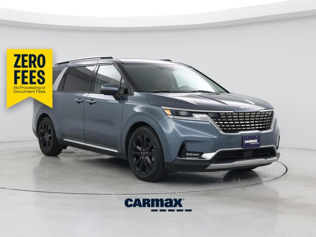 Blue 2022 Kia Carnival Minivan Front-Wheel Drive Automatic