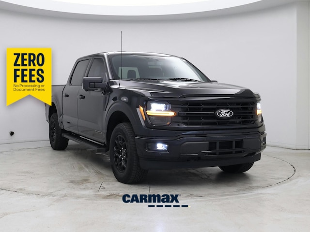 Black 2024 Ford F-150 Pickup Truck Four-Wheel Drive Automatic