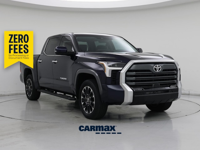 Blue 2023 Toyota Tundra Pickup Truck Four-Wheel Drive Automatic