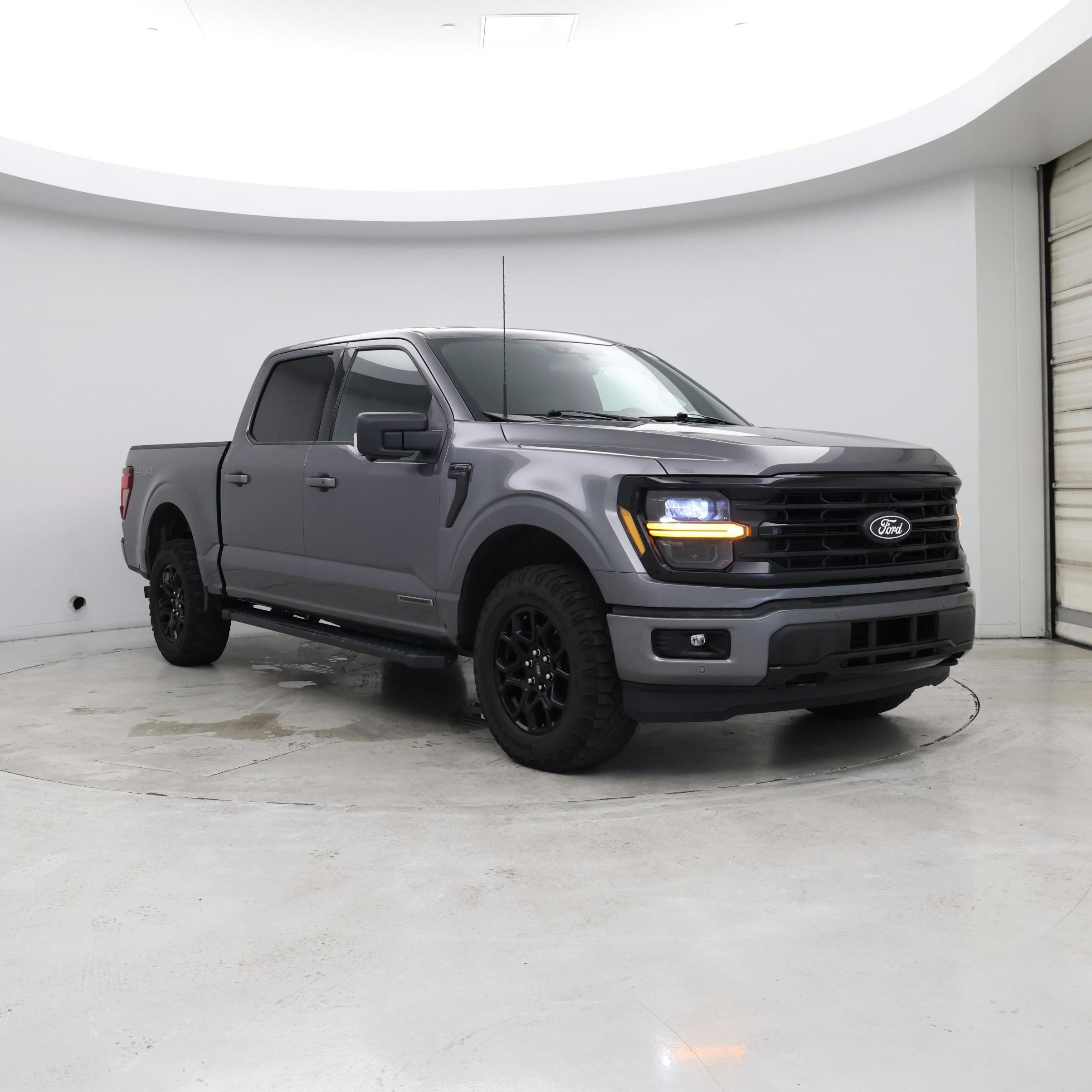 Gray 2024 Ford F-150 Pickup Truck Four-Wheel Drive Automatic