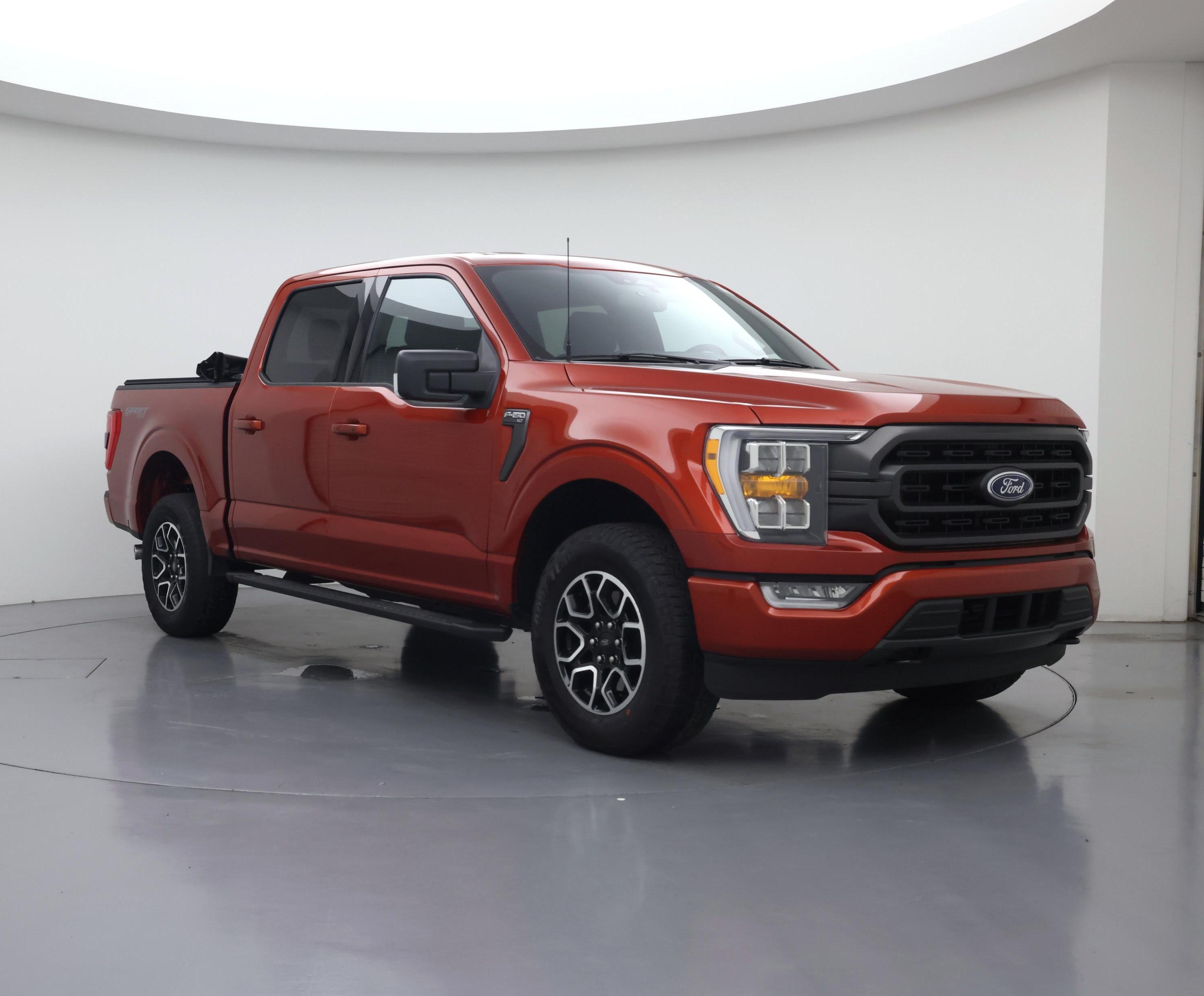 Red 2023 Ford F-150 XLT SuperCrew 4WD Pickup Truck Four-Wheel Drive Automatic