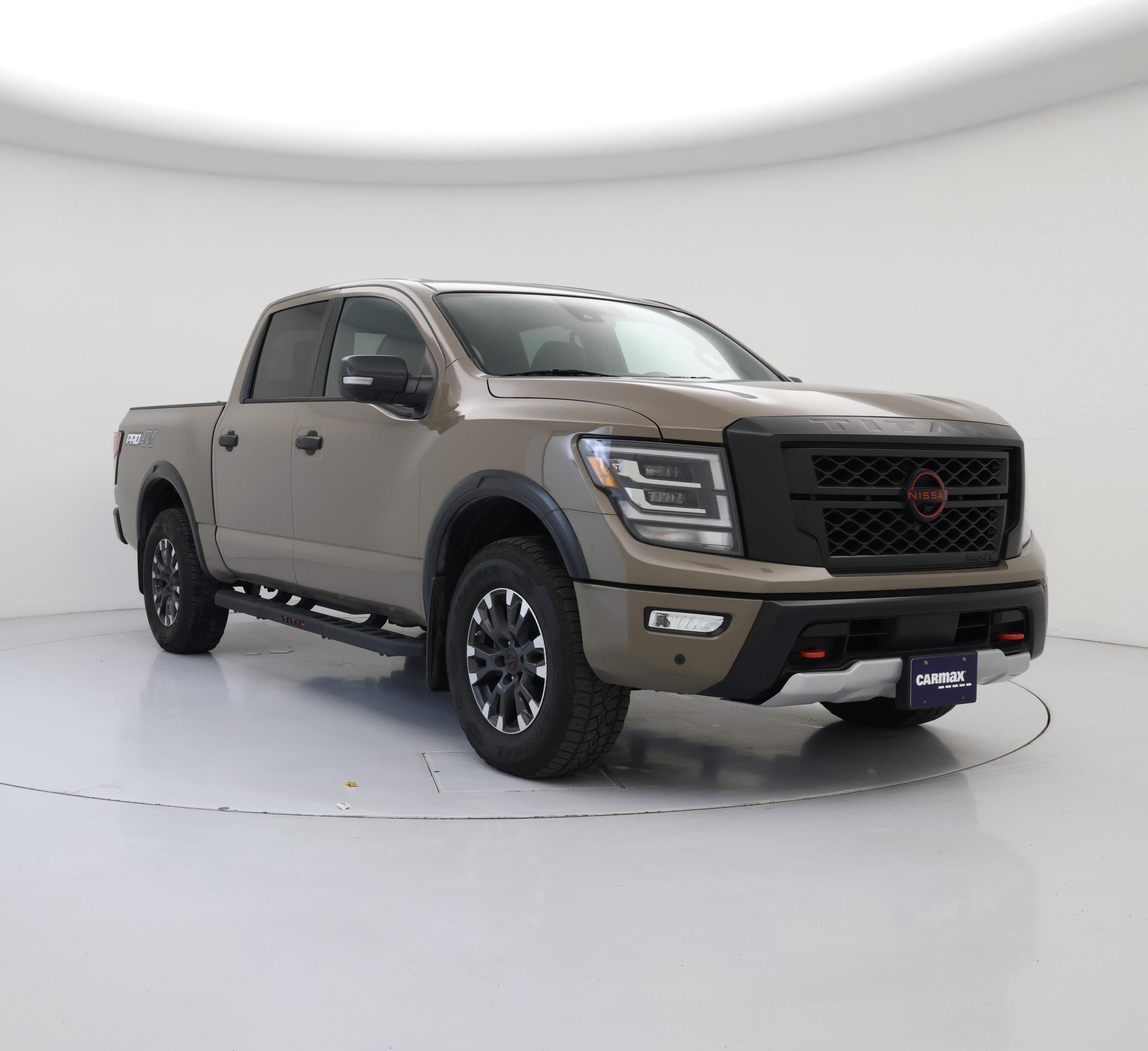 Brown 2024 Nissan Titan Pickup Truck Four-Wheel Drive Automatic