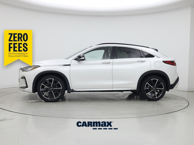 White 2023 INFINITI QX55 SUV / Crossover All-Wheel Drive Automatic