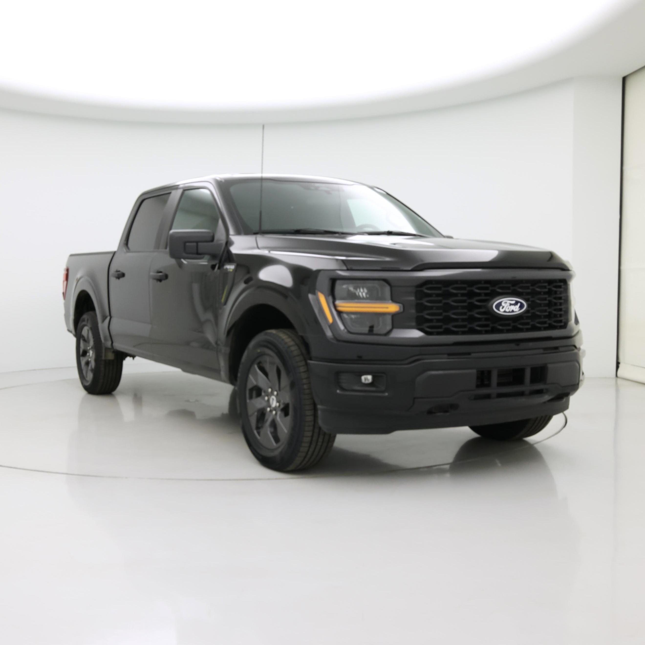 Black 2025 Ford F-150 Pickup Truck Four-Wheel Drive Automatic