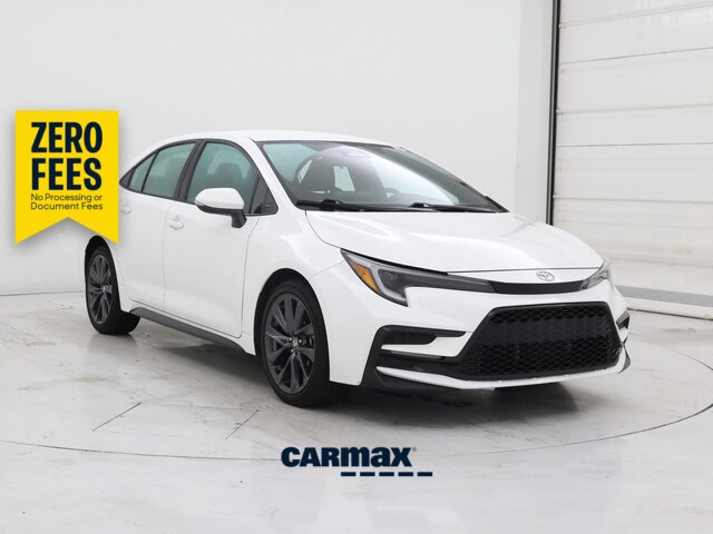 White 2025 Toyota Corolla Sedan Front-Wheel Drive Automatic