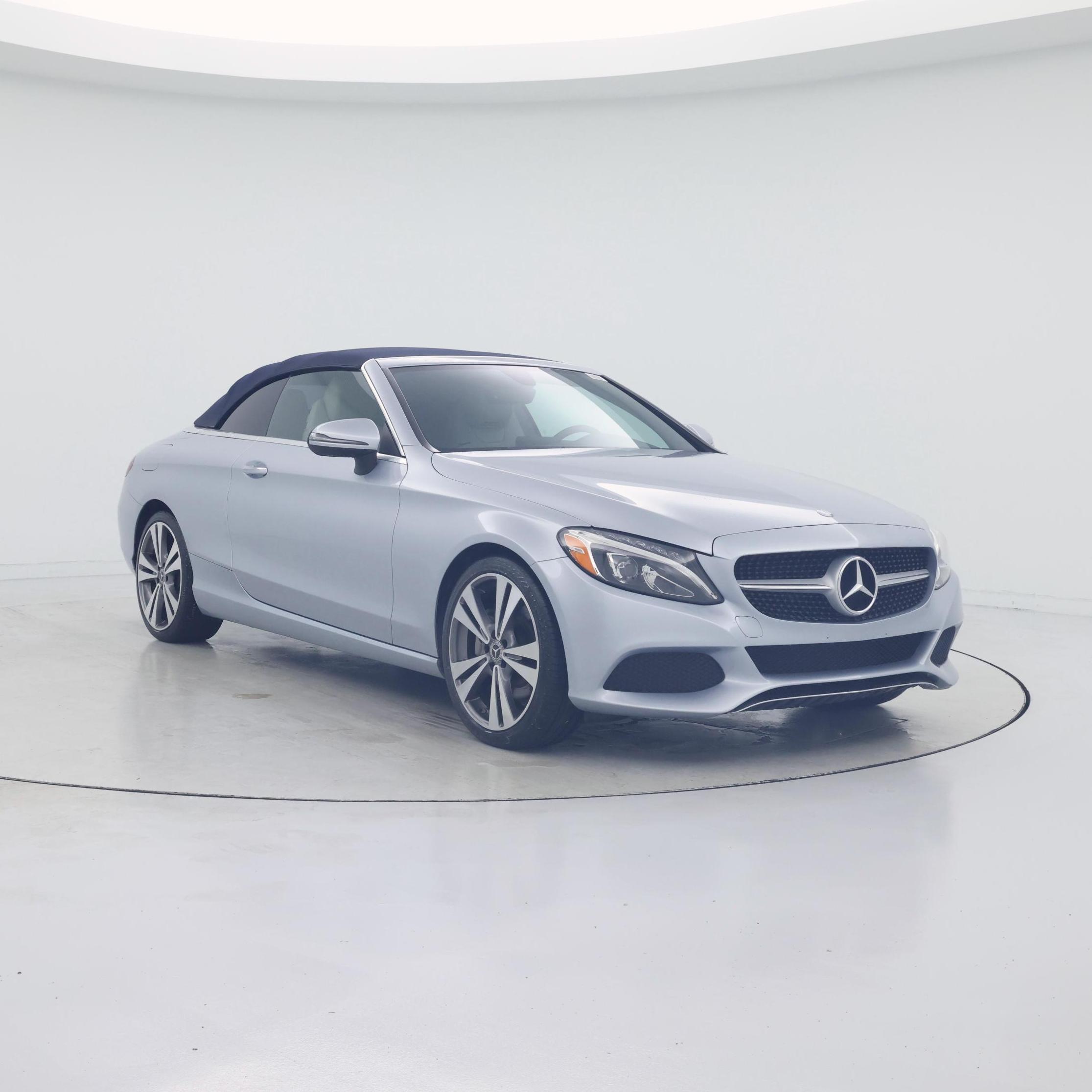 Blue 2017 Mercedes-Benz C-Class Convertible Rear-Wheel Drive Automatic