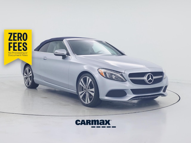 Blue 2017 Mercedes-Benz C-Class Convertible Rear-Wheel Drive Automatic