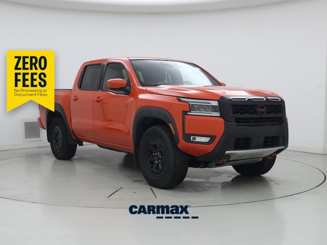 Orange 2025 Nissan Frontier Pickup Truck Four-Wheel Drive Automatic