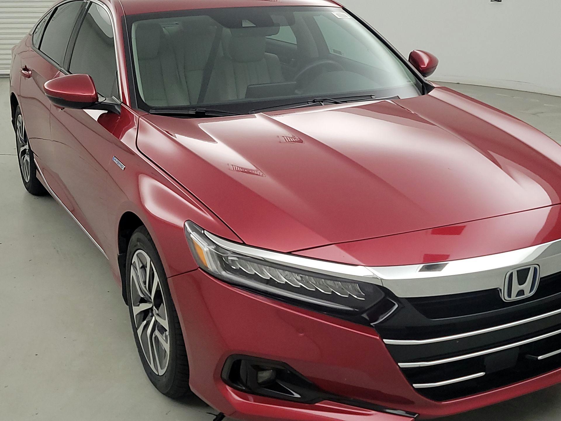 Red 2022 Honda Accord Hybrid Sedan Front-Wheel Drive Automatic