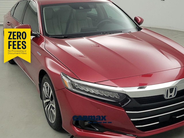 Red 2022 Honda Accord Hybrid Sedan Front-Wheel Drive Automatic