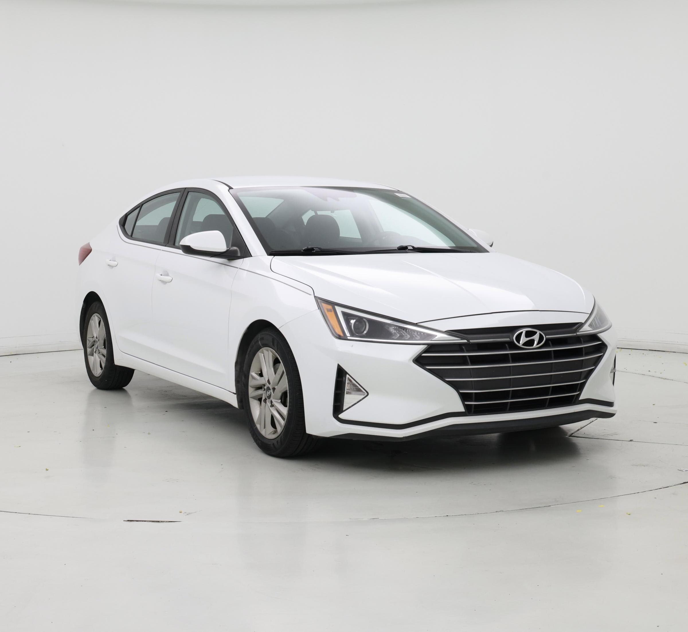 White 2020 Hyundai Elantra Sedan Front-Wheel Drive Automatic