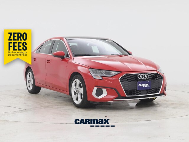 Red 2022 Audi A3 Sedan Front-Wheel Drive Automatic