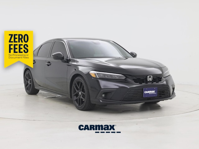 Black 2024 Honda Civic Hatchback Sport Touring FWD Hatchback Front-Wheel Drive Automatic