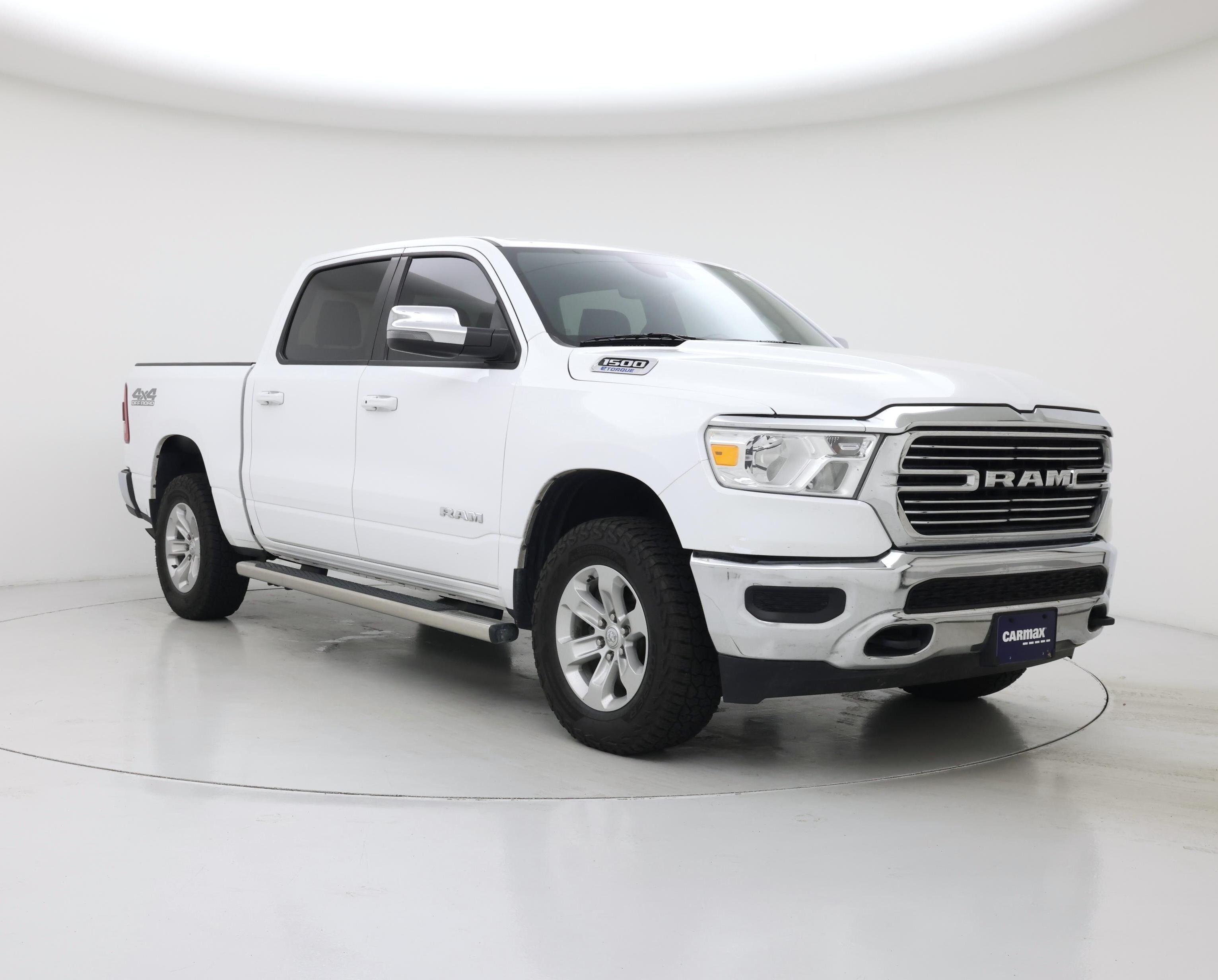 White 2023 RAM 1500 Pickup Truck Four-Wheel Drive Automatic