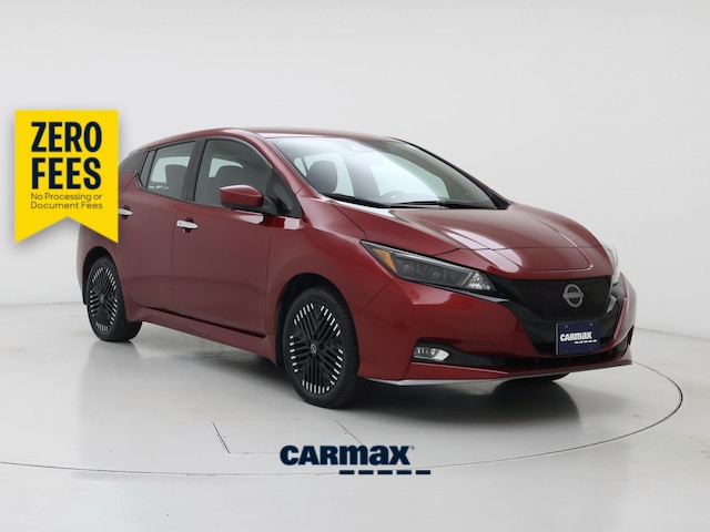 Red 2025 Nissan LEAF Hatchback Front-Wheel Drive Automatic