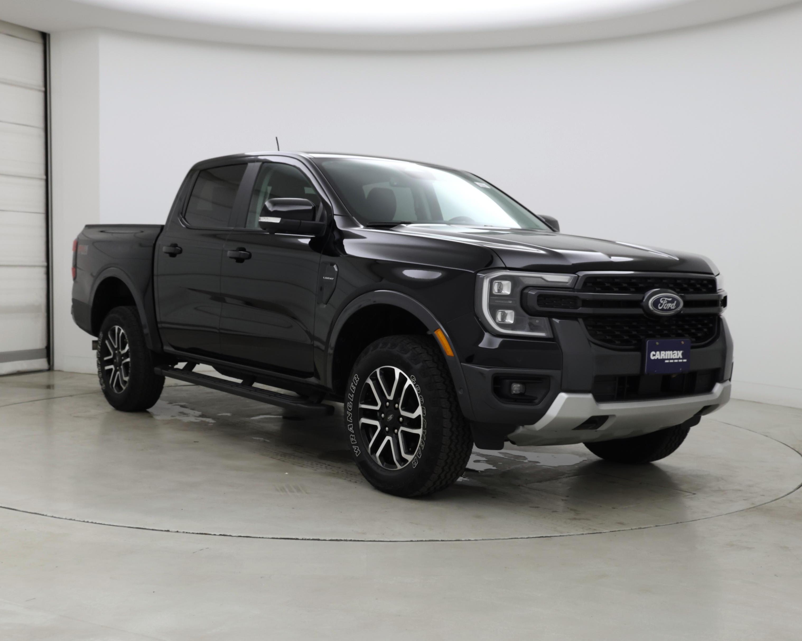 Black 2024 Ford Ranger Pickup Truck Four-Wheel Drive Automatic
