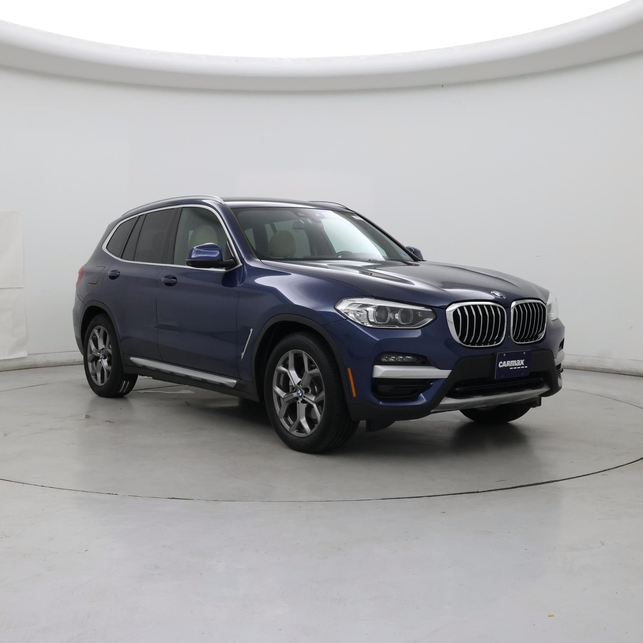 Blue 2021 BMW X3 xDrive30i AWD SUV / Crossover All-Wheel Drive Automatic