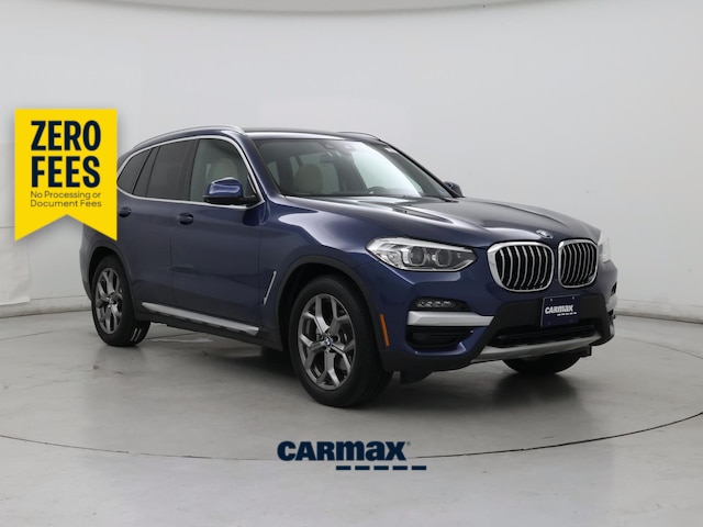 Blue 2021 BMW X3 xDrive30i AWD SUV / Crossover All-Wheel Drive Automatic