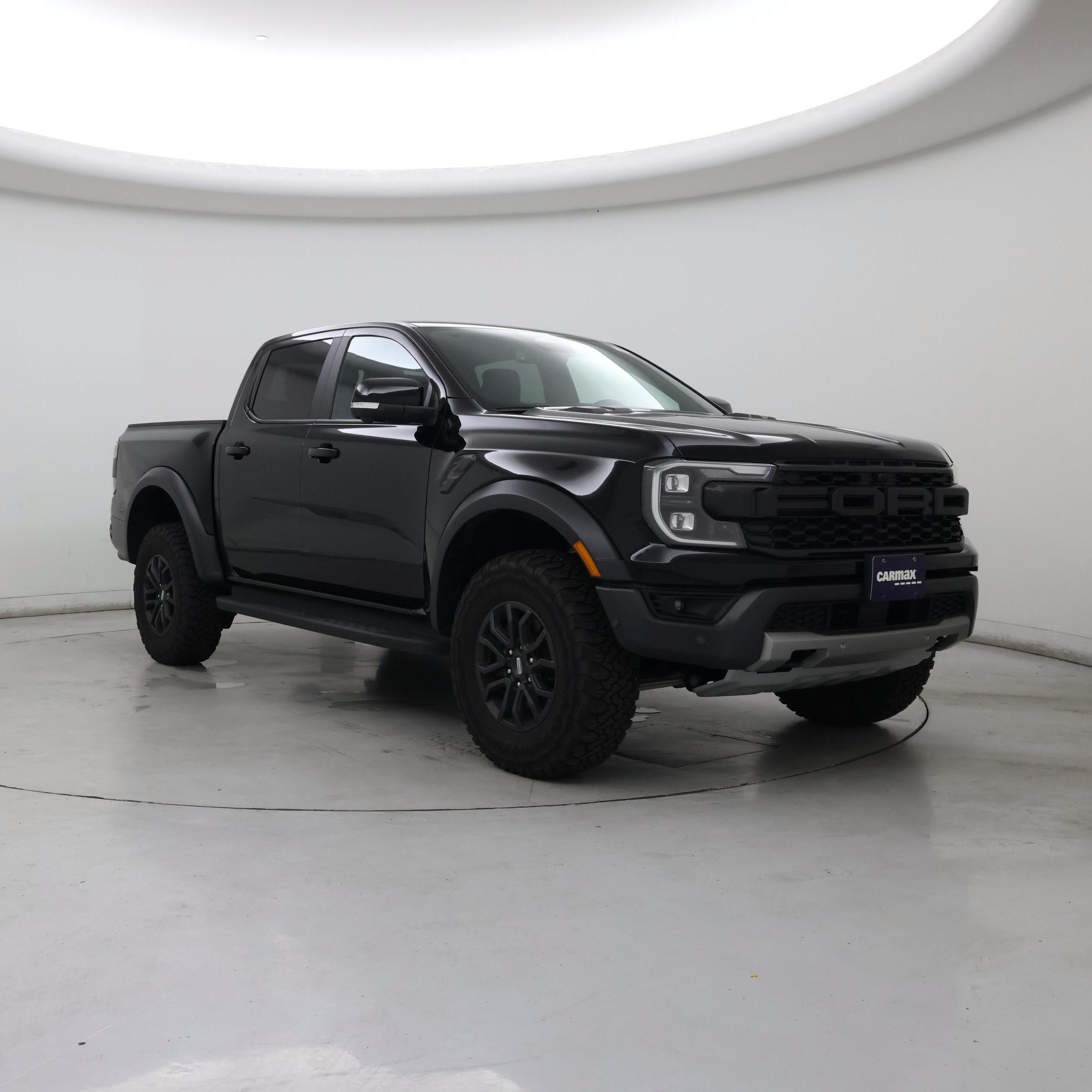 Black 2024 Ford Ranger Raptor SuperCrew 4WD Pickup Truck Four-Wheel Drive Automatic