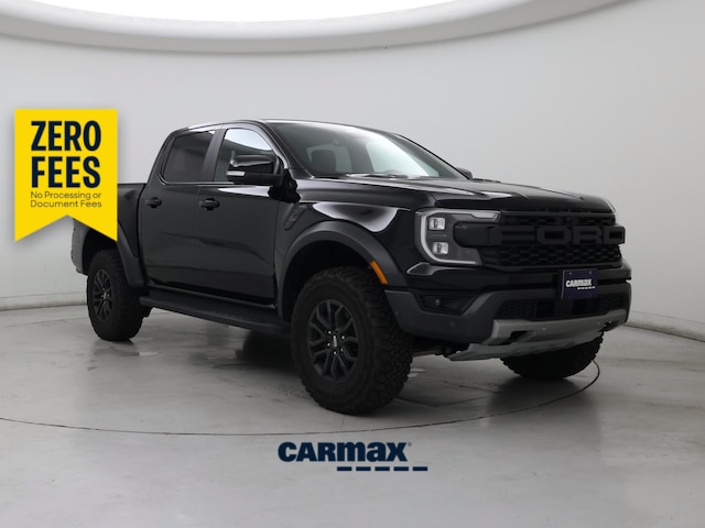 Black 2024 Ford Ranger Raptor SuperCrew 4WD Pickup Truck Four-Wheel Drive Automatic