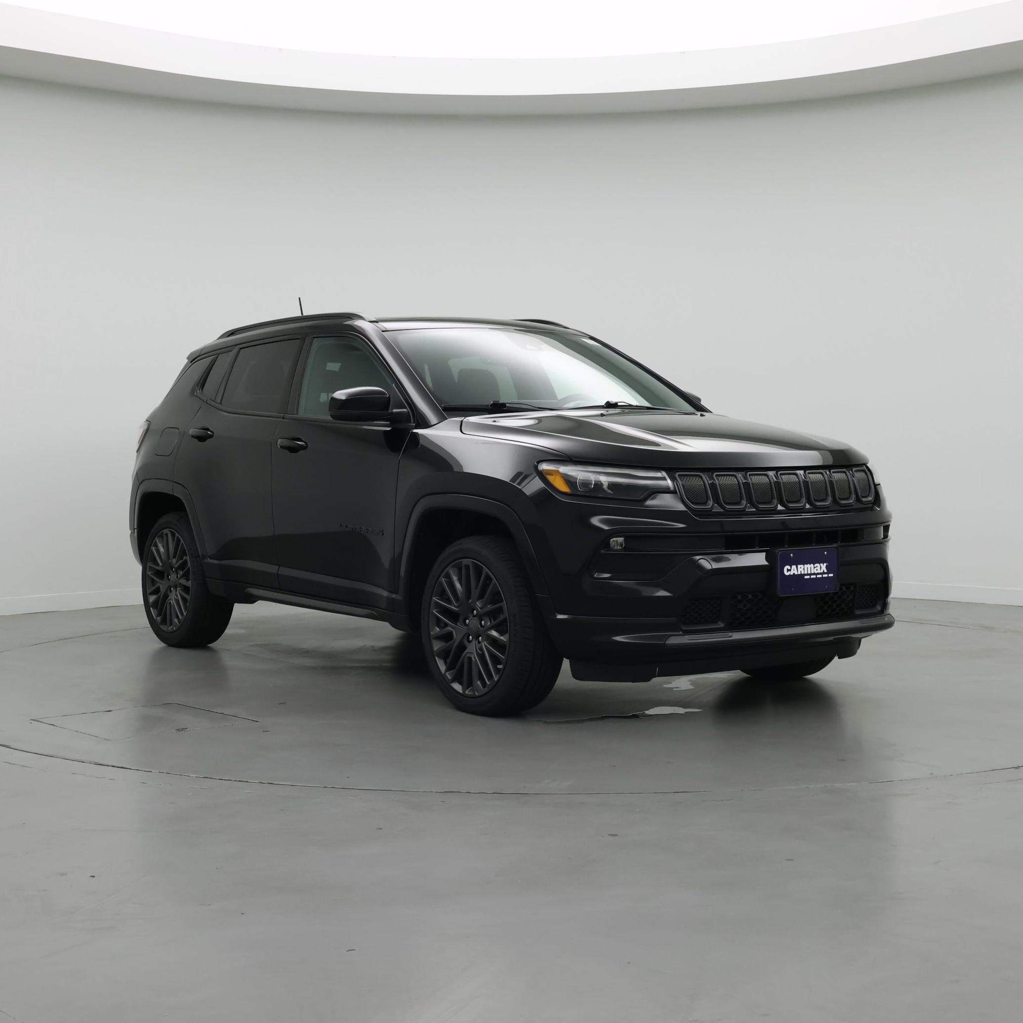 Black 2022 Jeep Compass SUV / Crossover Four-Wheel Drive Automatic