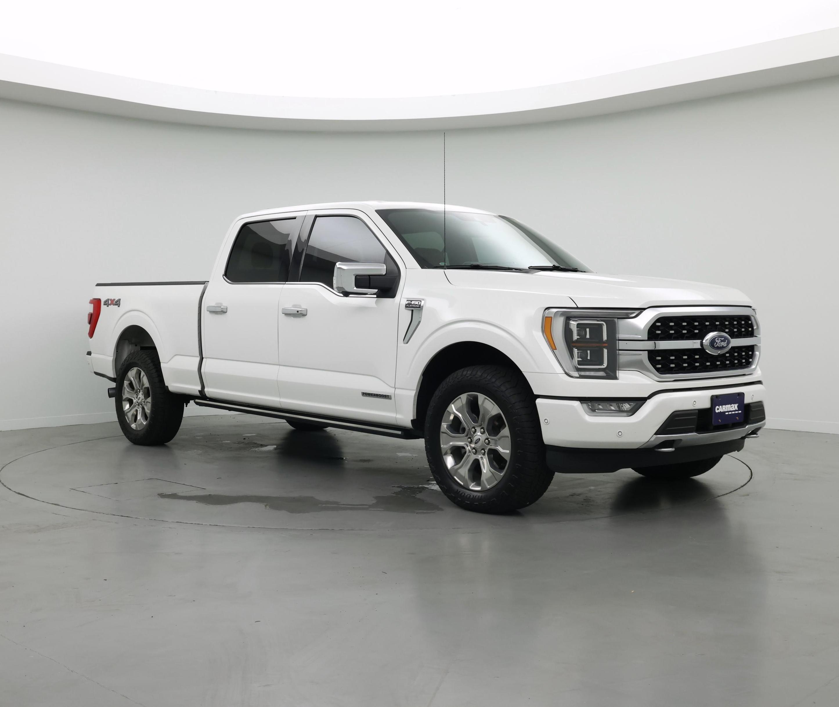 White 2021 Ford F-150 Pickup Truck Four-Wheel Drive Automatic