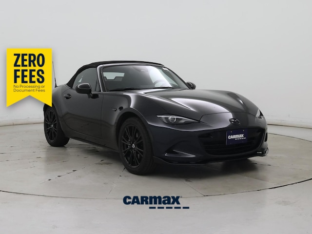 Black 2024 Mazda MX-5 Miata Convertible Rear-Wheel Drive Manual