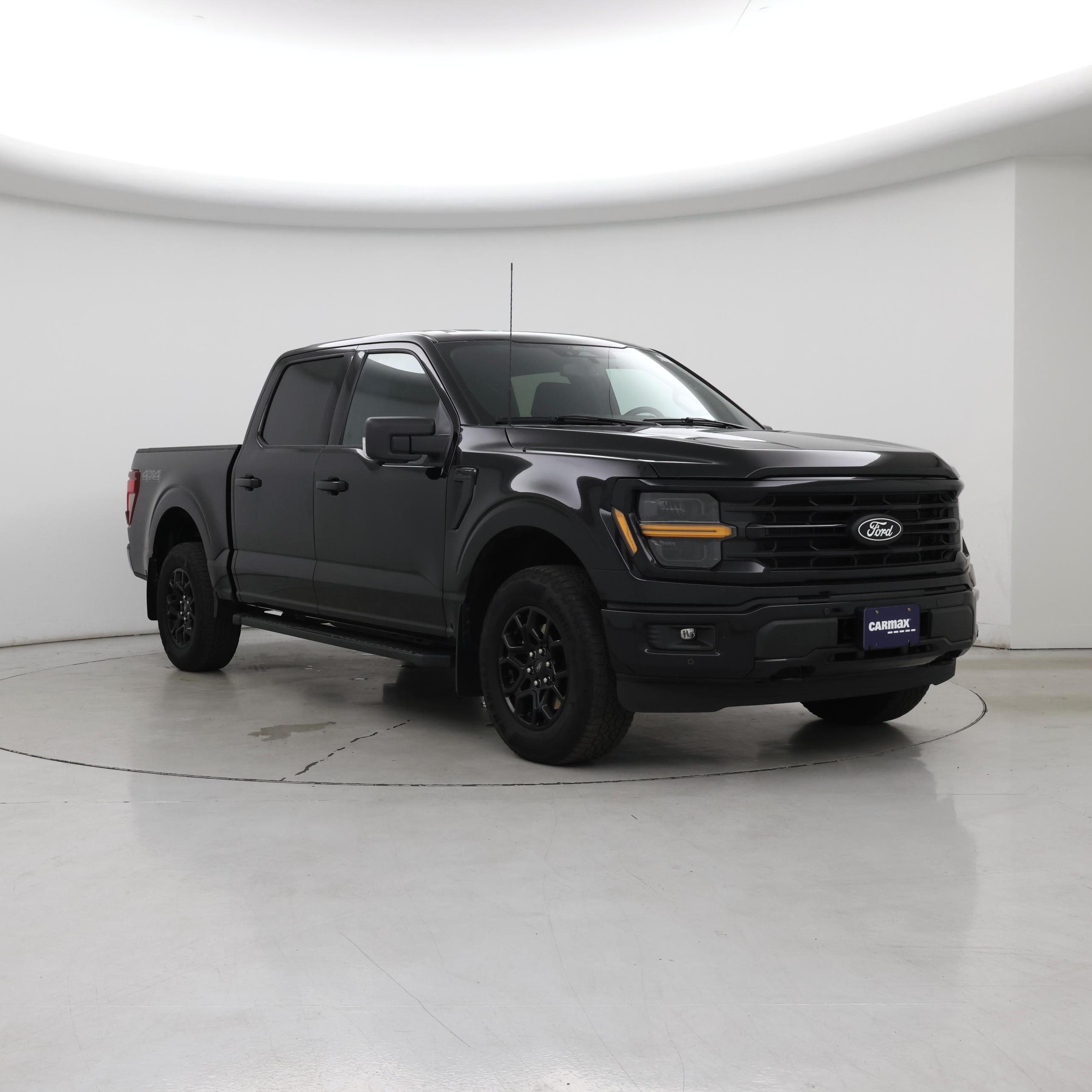 Black 2024 Ford F-150 Pickup Truck Four-Wheel Drive Automatic