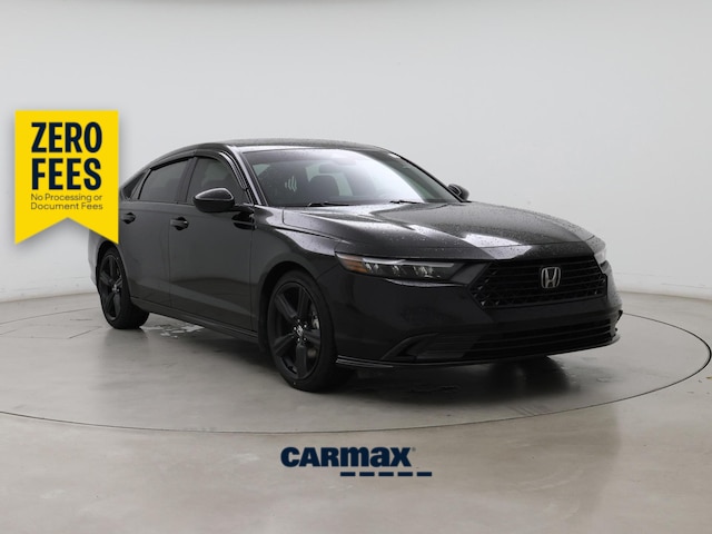 Black 2025 Honda Accord Hybrid Sedan Front-Wheel Drive Automatic