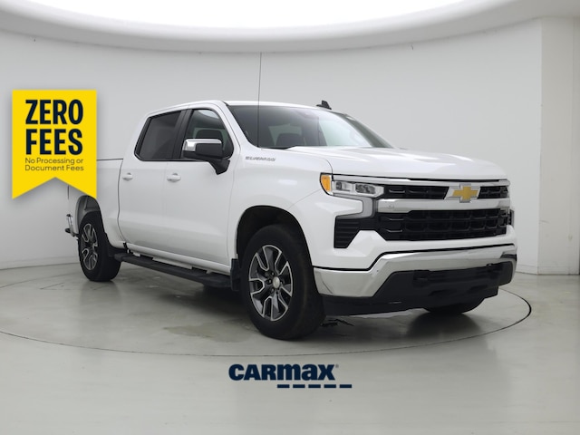 White 2023 Chevrolet Silverado 1500 Pickup Truck Four-Wheel Drive Automatic