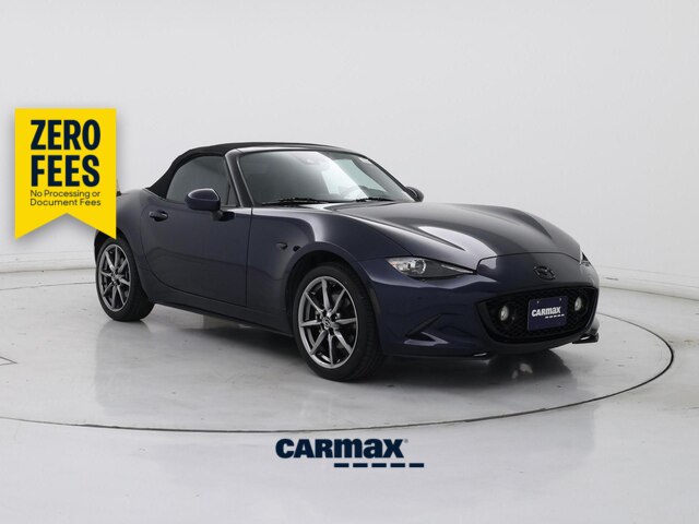 Blue 2021 Mazda MX-5 Miata Convertible Rear-Wheel Drive Manual