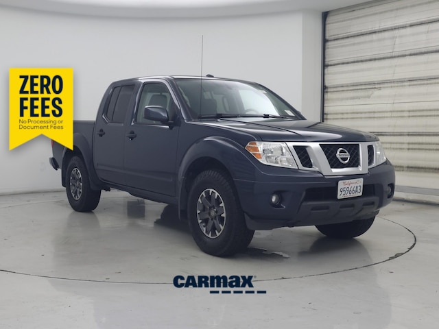 Blue 2019 Nissan Frontier Pickup Truck Four-Wheel Drive Automatic
