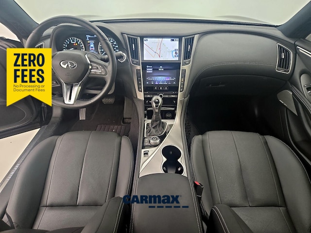 Black 2022 INFINITI Q60 Coupe Rear-Wheel Drive Automatic