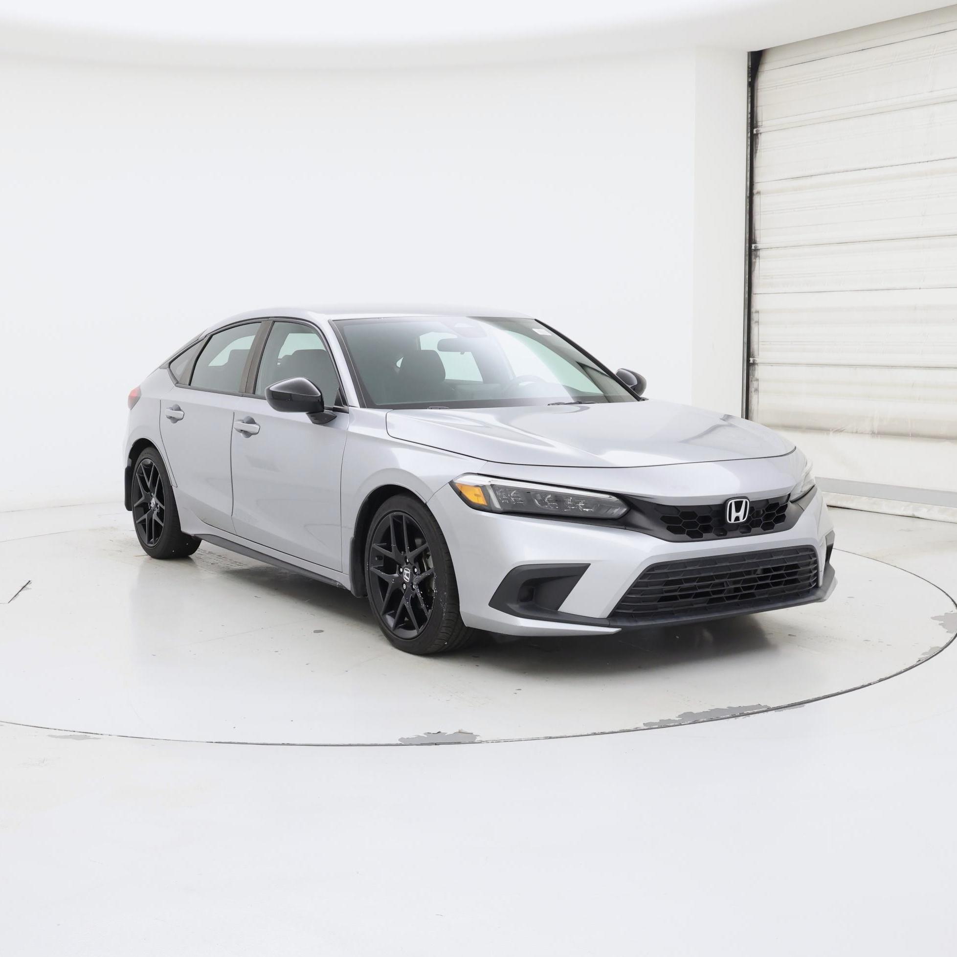Silver 2024 Honda Civic Hatchback Hatchback Front-Wheel Drive Automatic