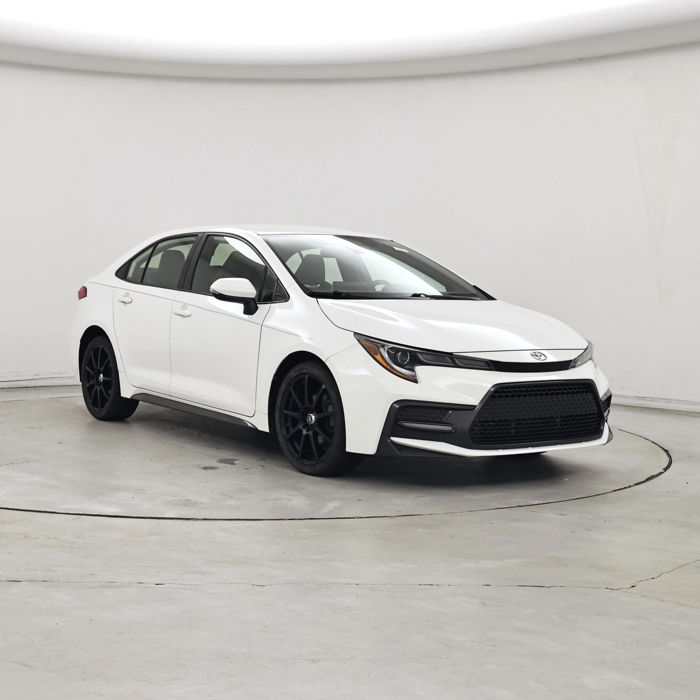 White 2021 Toyota Corolla Sedan Front-Wheel Drive Automatic