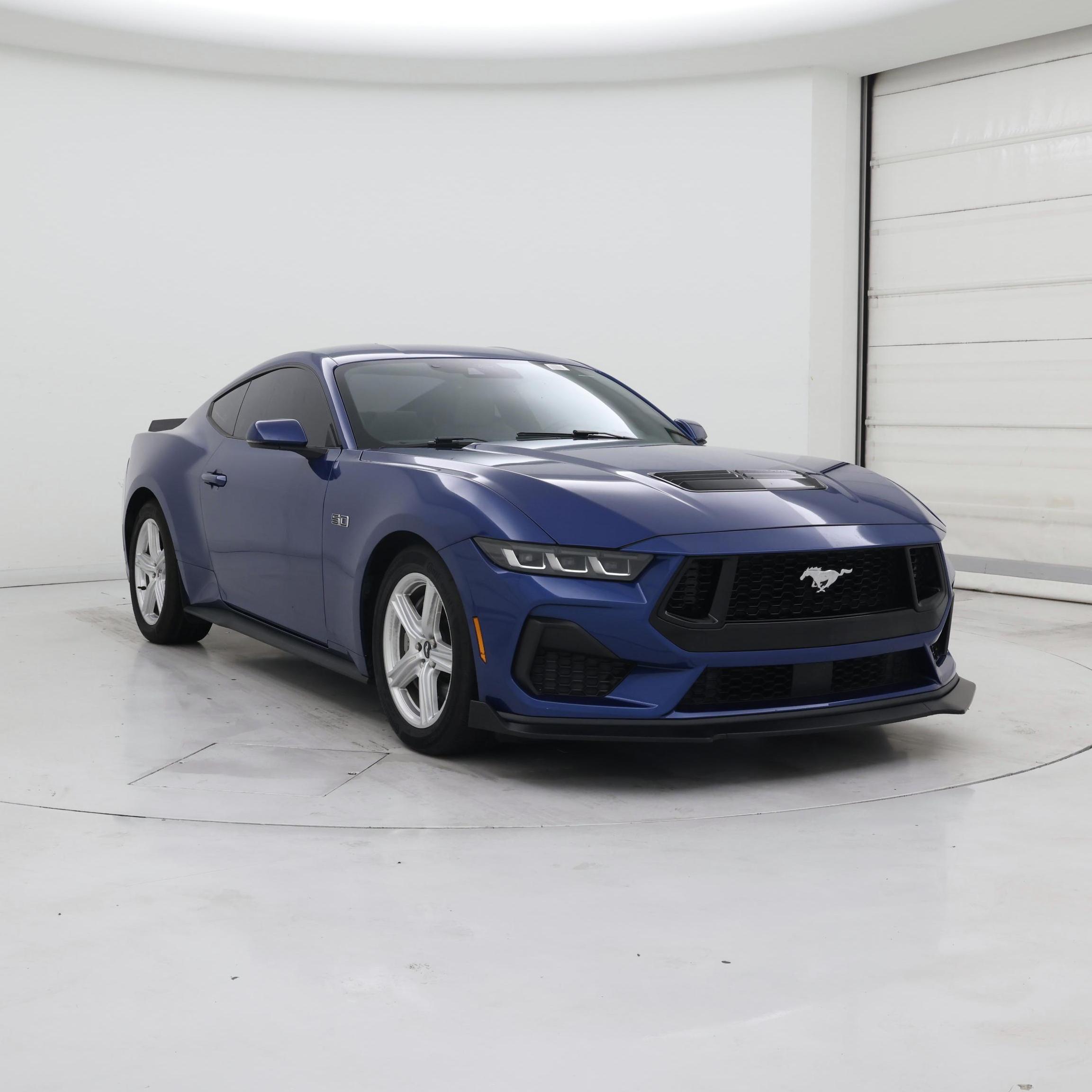 Blue 2024 Ford Mustang Coupe Rear-Wheel Drive Automatic