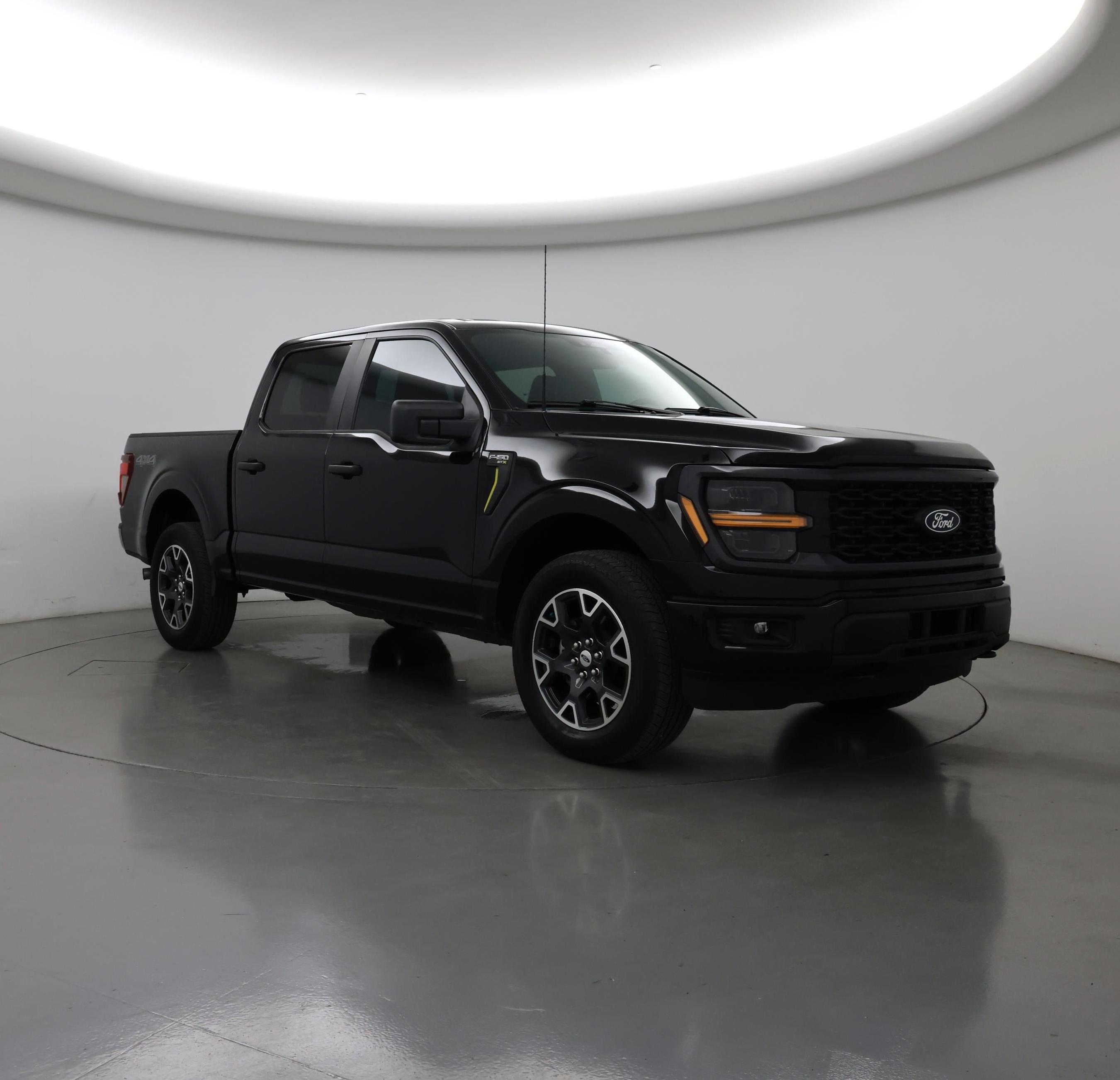 Black 2025 Ford F-150 Pickup Truck Four-Wheel Drive Automatic