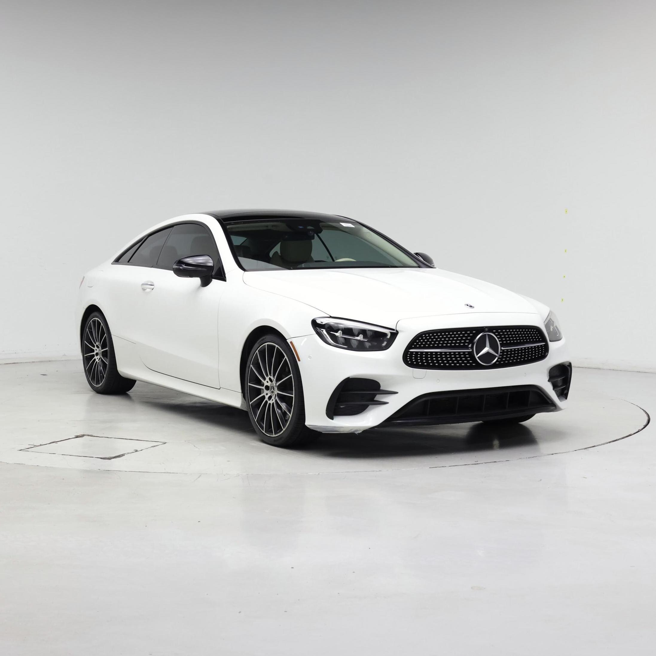 White 2022 Mercedes-Benz E-Class Coupe Rear-Wheel Drive Automatic