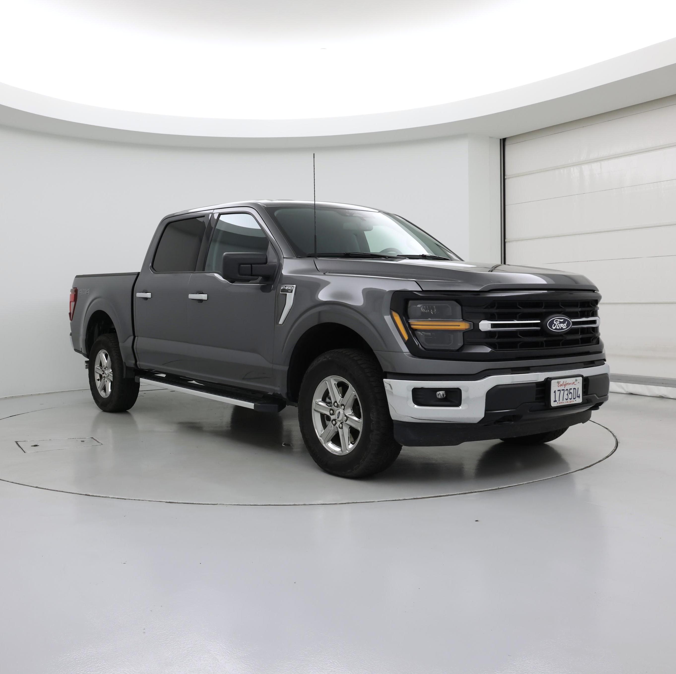 Gray 2024 Ford F-150 Pickup Truck Four-Wheel Drive Automatic