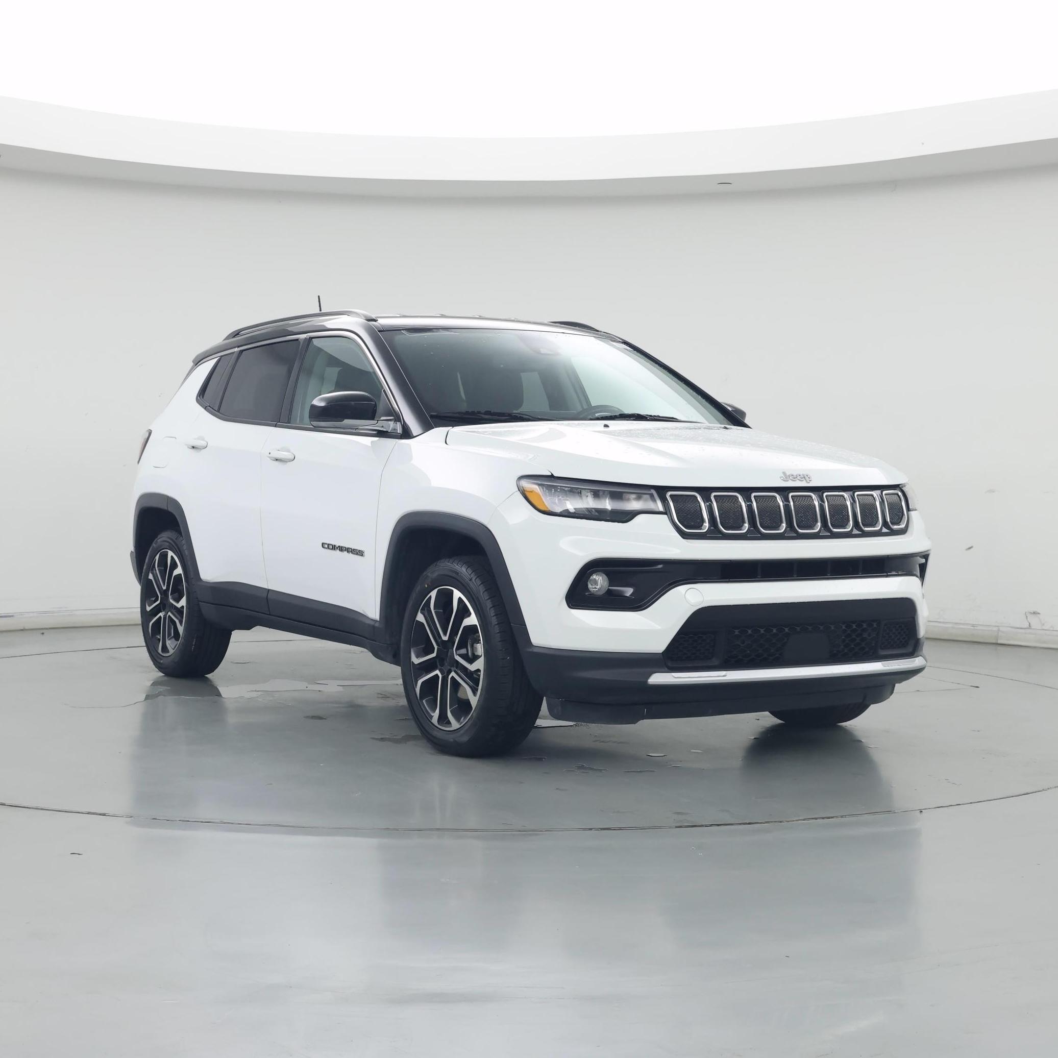 White 2022 Jeep Compass SUV / Crossover Four-Wheel Drive Automatic