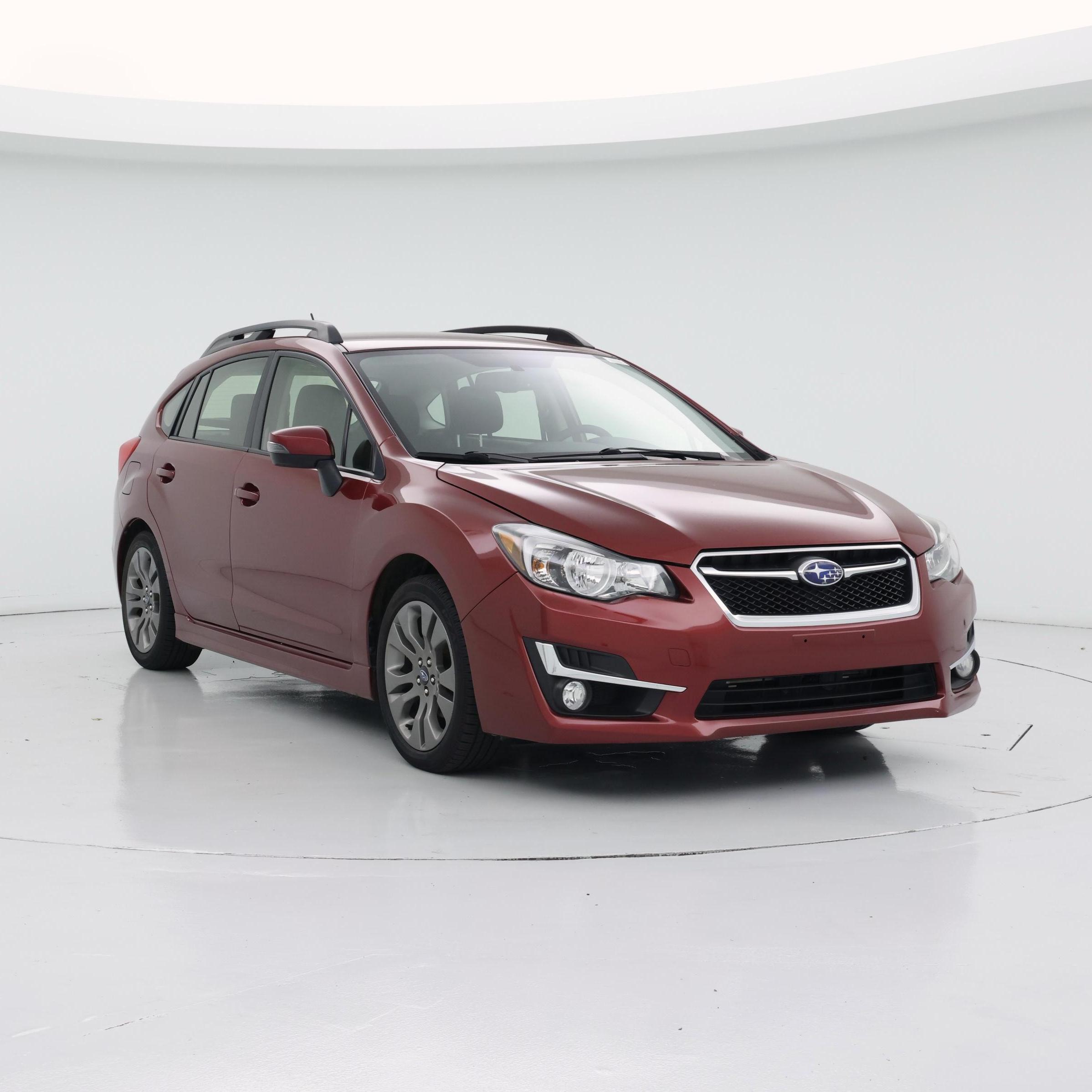 Red 2016 Subaru Impreza Hatchback All-Wheel Drive Automatic