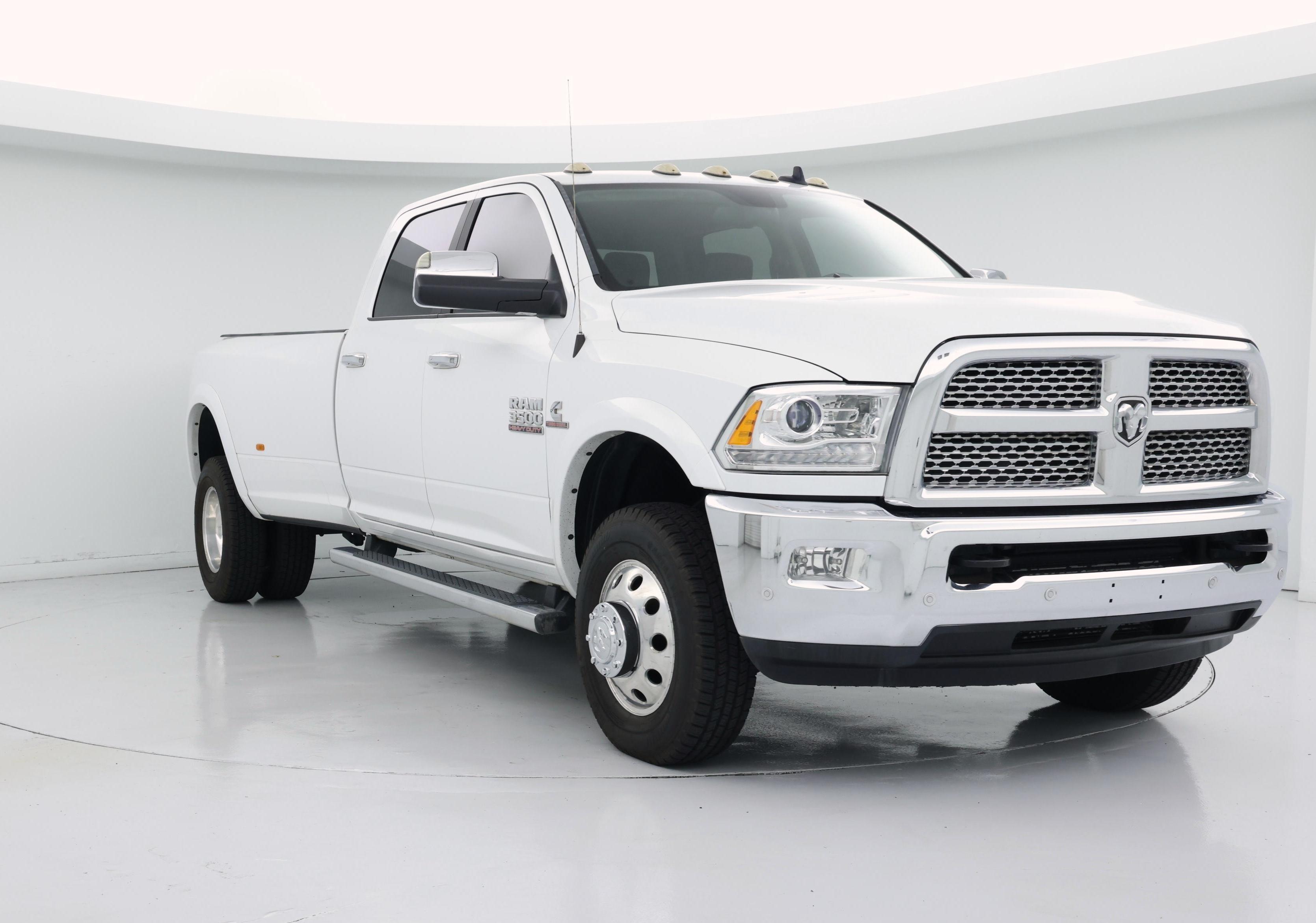 White 2017 RAM 3500 Pickup Truck Four-Wheel Drive Automatic