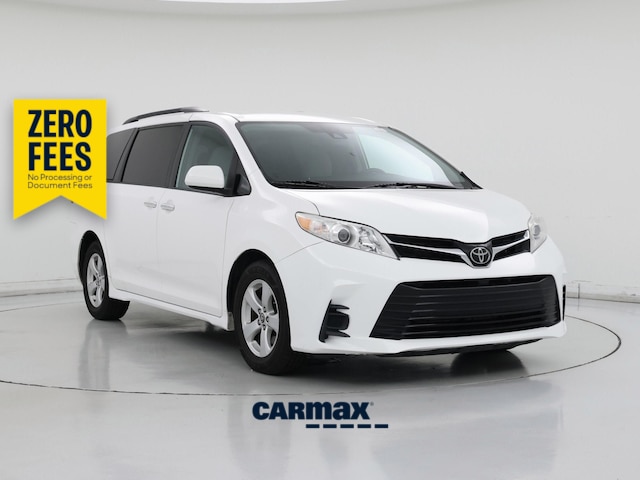 White 2019 Toyota Sienna Minivan Front-Wheel Drive Automatic