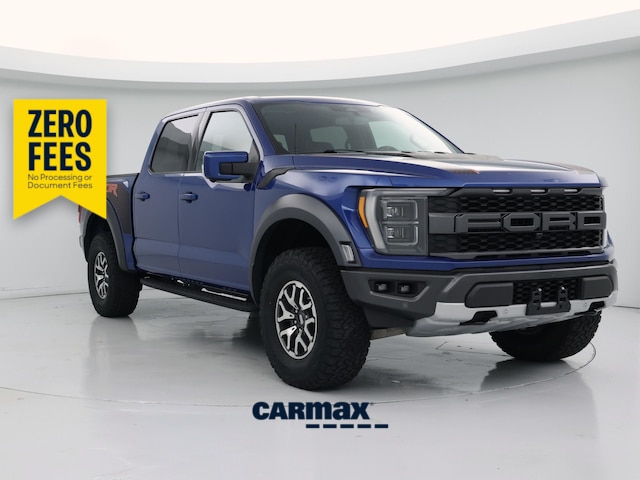 Blue 2022 Ford F-150 Pickup Truck Four-Wheel Drive Automatic