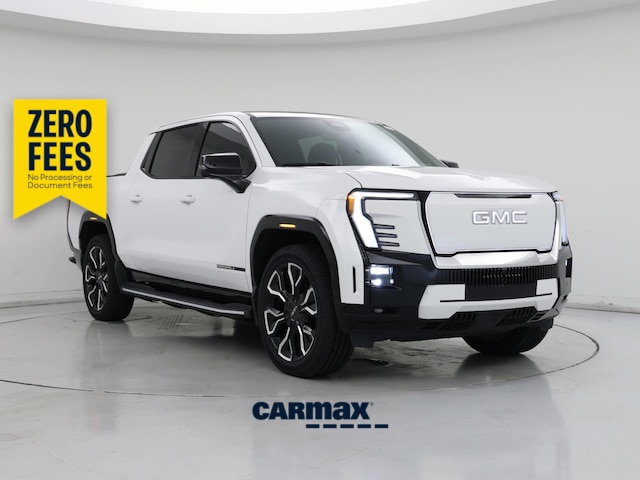 White 2025 GMC Sierra EV Pickup Truck All-Wheel Drive Automatic