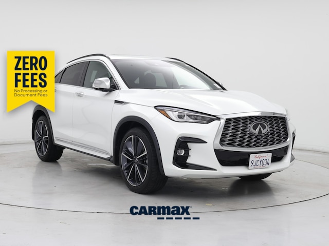 White 2023 INFINITI QX55 SUV / Crossover All-Wheel Drive Automatic